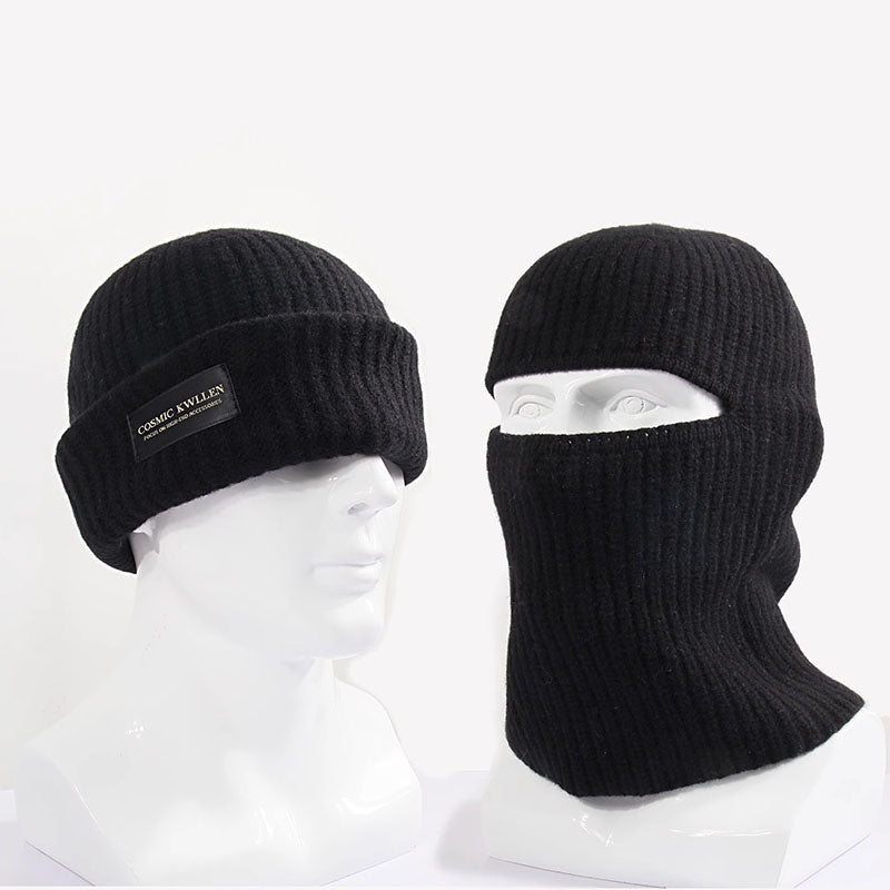 100% Wool Vintage Balaclava Beanie Hat