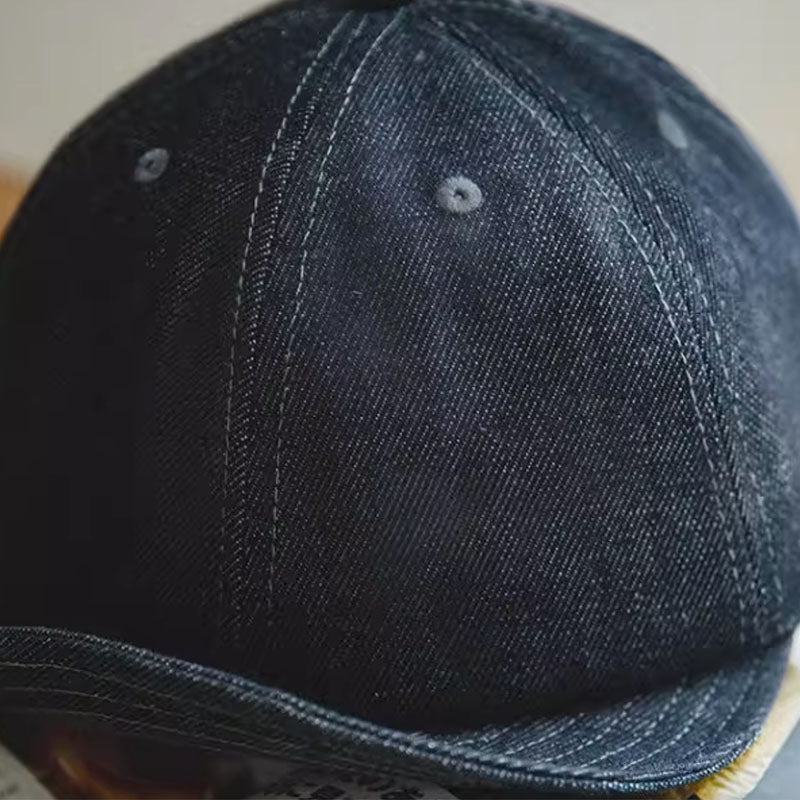 Retro Flip Hat Adjustable Short Brimmed Baseball Cap