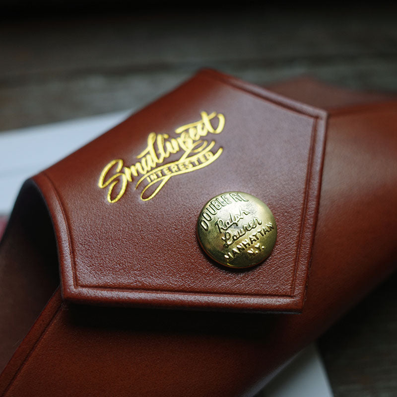 Retro Handmade Leather Glasses Case