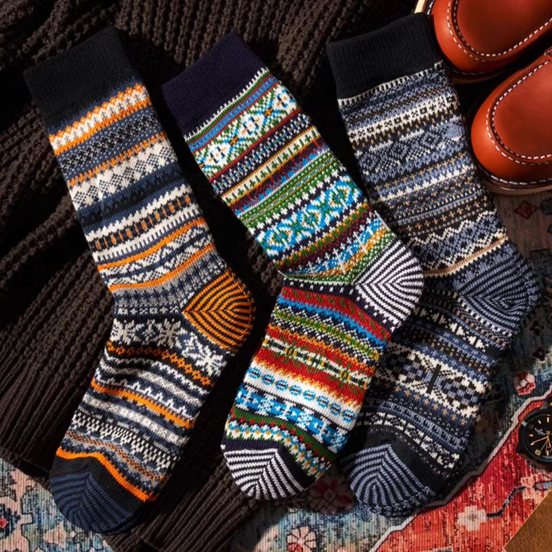 Men's Retro Ethnic Style Warm Socks