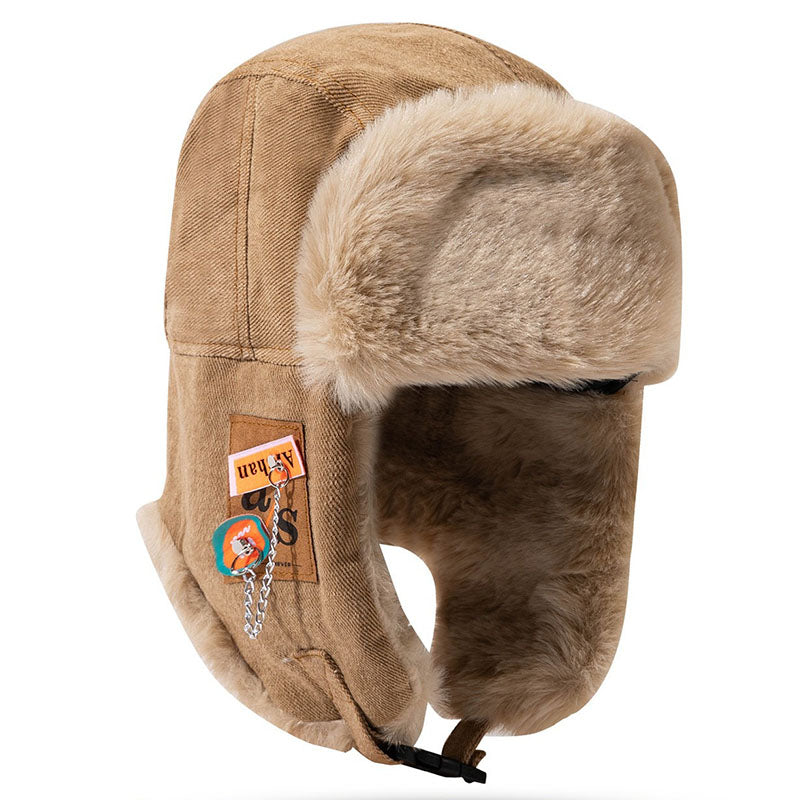 Retro Outdoor Windproof and Warm Hat Aviator Cap