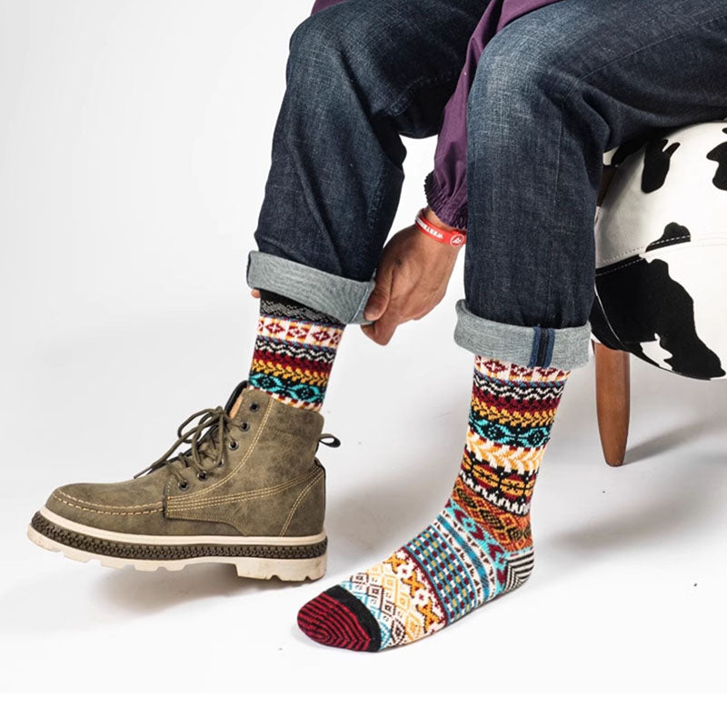 Men's Retro Ethnic Style Warm Socks