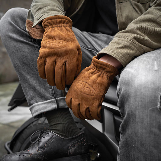 Retro Leather Work Gloves Motorcycle Gloves