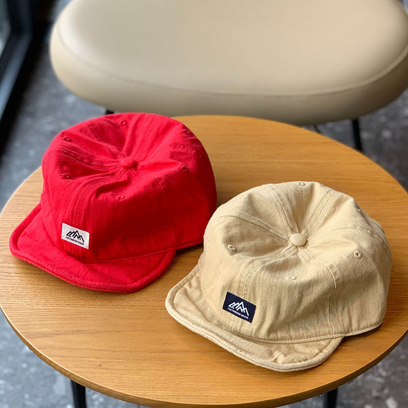 Retro Washed Cotton Flip Hat Packable Short Brim Baseball Cap