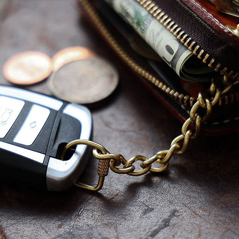 Retro Handmade Leather Key Bags Car Key Bags Card Holder