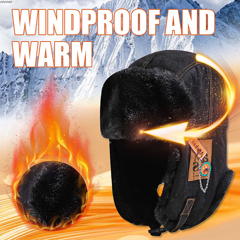 Retro Outdoor Windproof and Warm Hat Aviator Cap