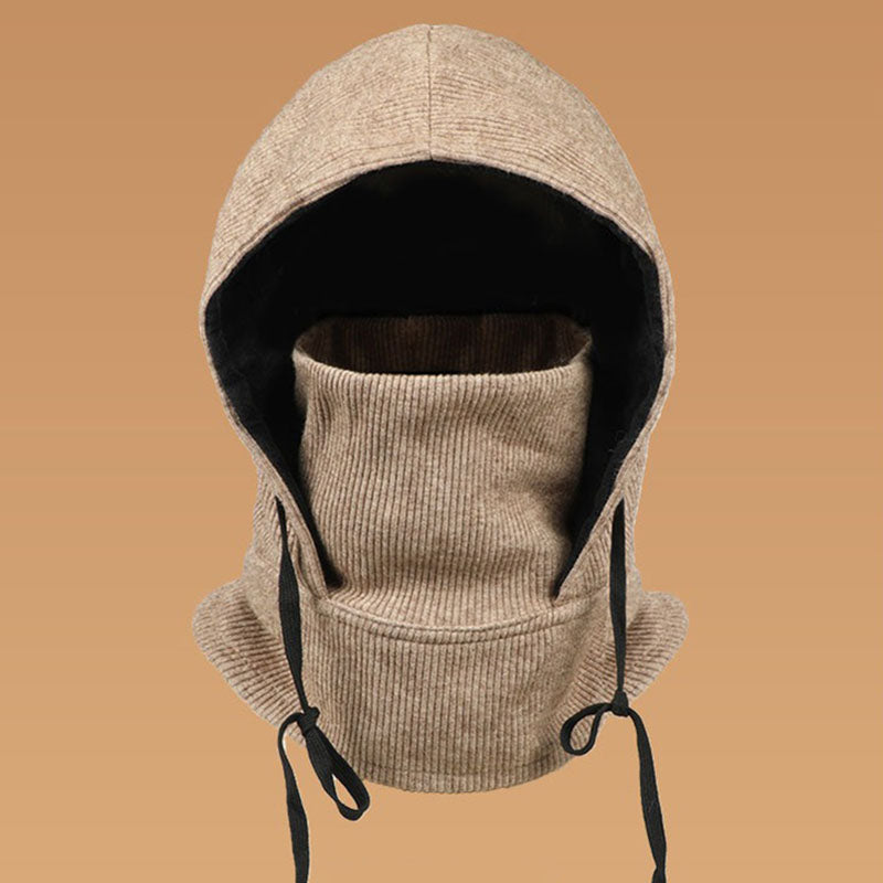 Retro Winter Warm Windproof Hat 3-in-1 Hat
