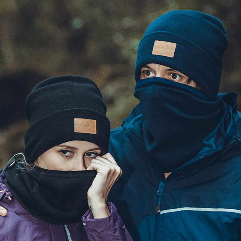Retro Thermal Wool Knitted Hat & Scarf Set