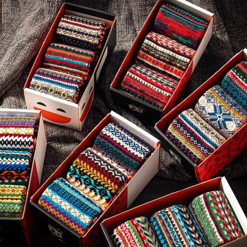 Men's Retro Ethnic Style Warm Socks