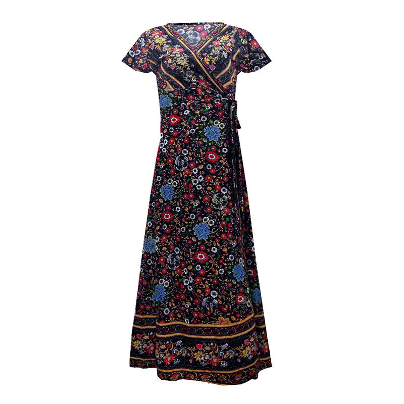Summer Casual Vacation Sexy Printed Dress