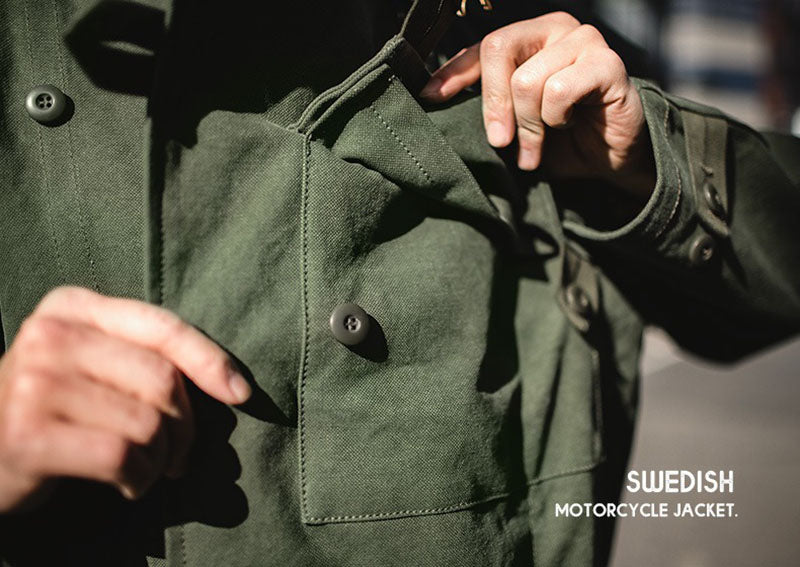 Vintage Swedish Motorcycle Jacket Hunting Wear Outwear
