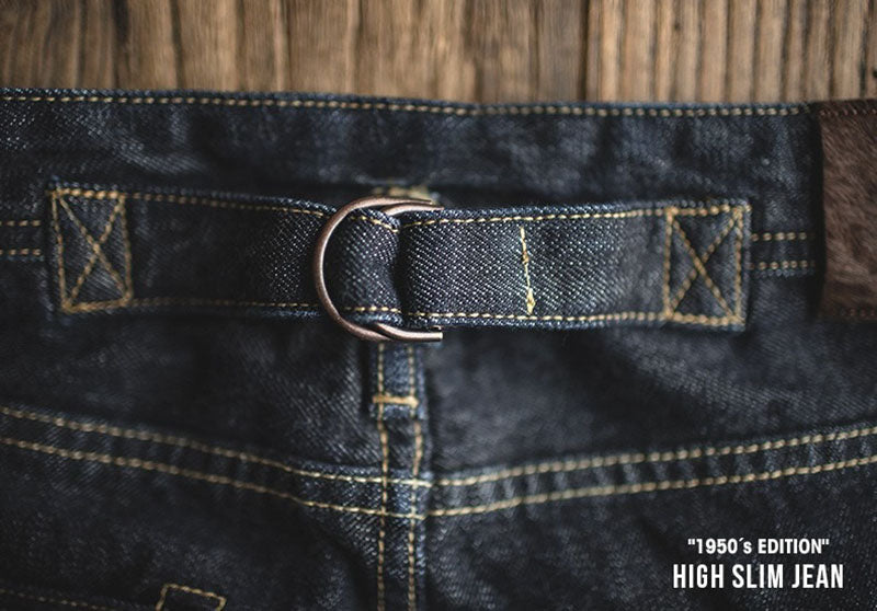Retro Casual Straight-leg High Slim Jeans