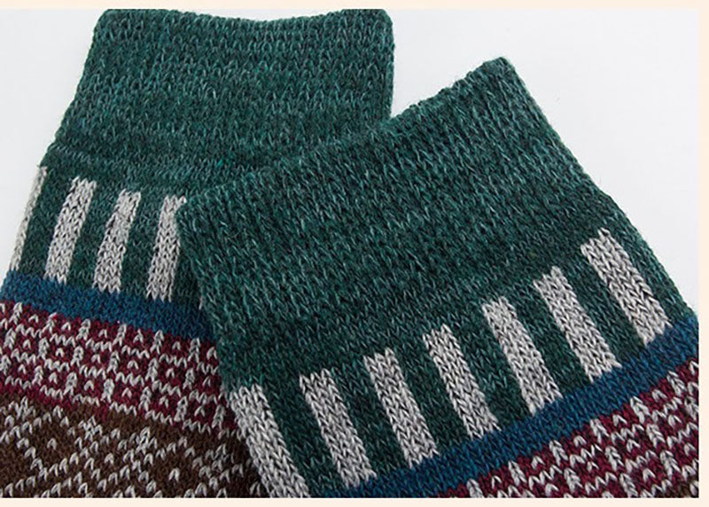 Men's Retro Ethnic Style Wool Socks（5 Pairs)
