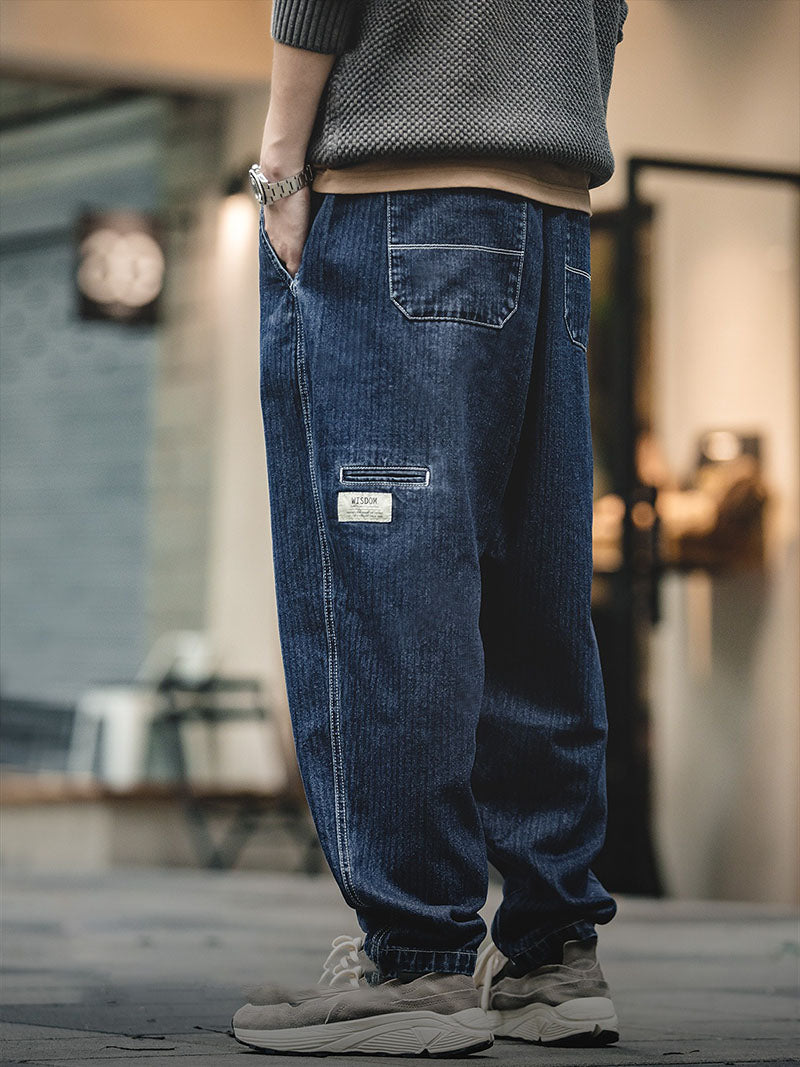 Retro Denim Easy Pants