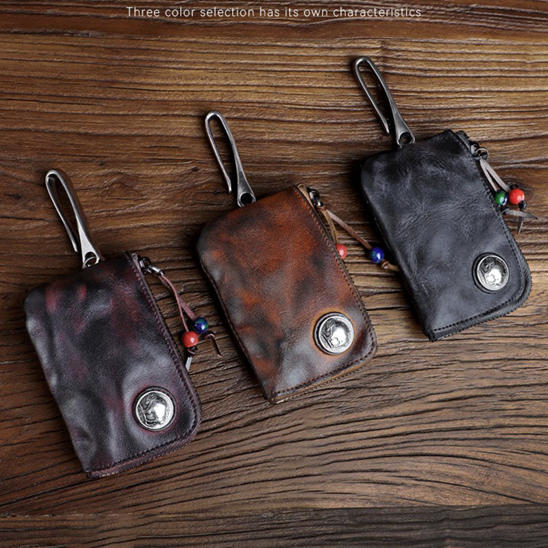 Retro Handmade Genuine Leather Portable Bag