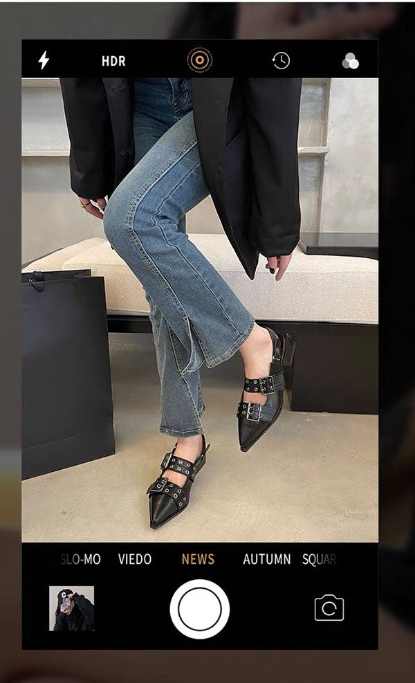 PU Leather High Heel Sandals