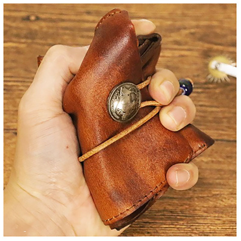 Retro Classic Leather Short Wallet Coins Purse Card Holder