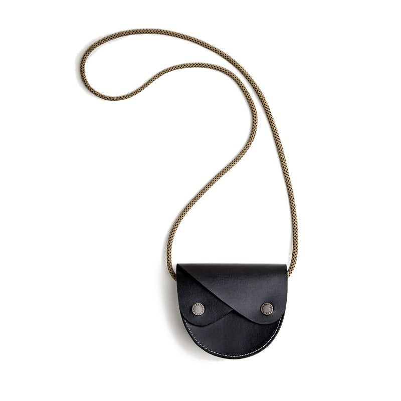 Retro Leather Saddle Bag Mini Crossbody Bag
