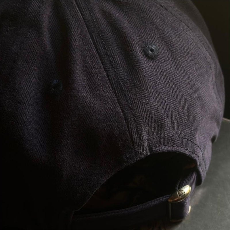 Retro Soft Brimmed Hat Short Brimmed Cap Casual Adjustable Baseball Cap