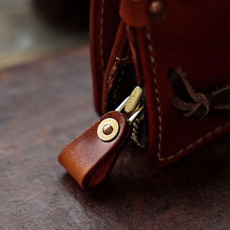 Retro Handmade Leather Key Bags Car Key Bags Card Holder