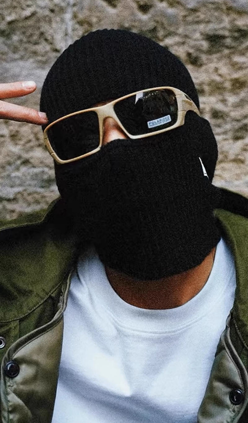 100% Wool Vintage Balaclava Beanie Hat