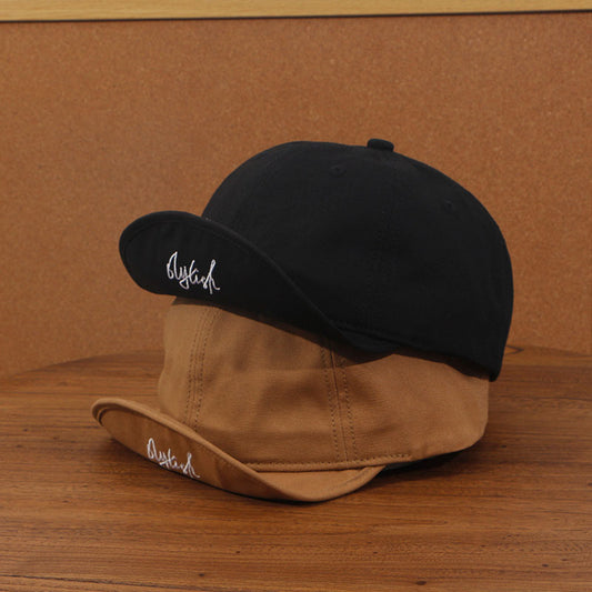 Vintage Flip Hat Short Brim Baseball Cap