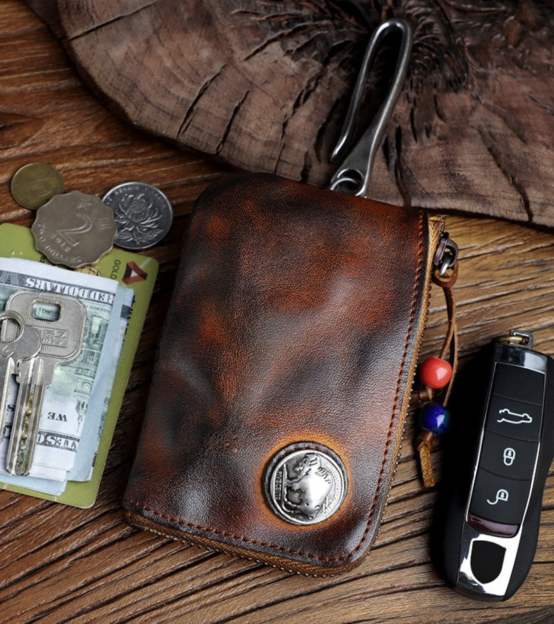 Retro Handmade Genuine Leather Portable Bag
