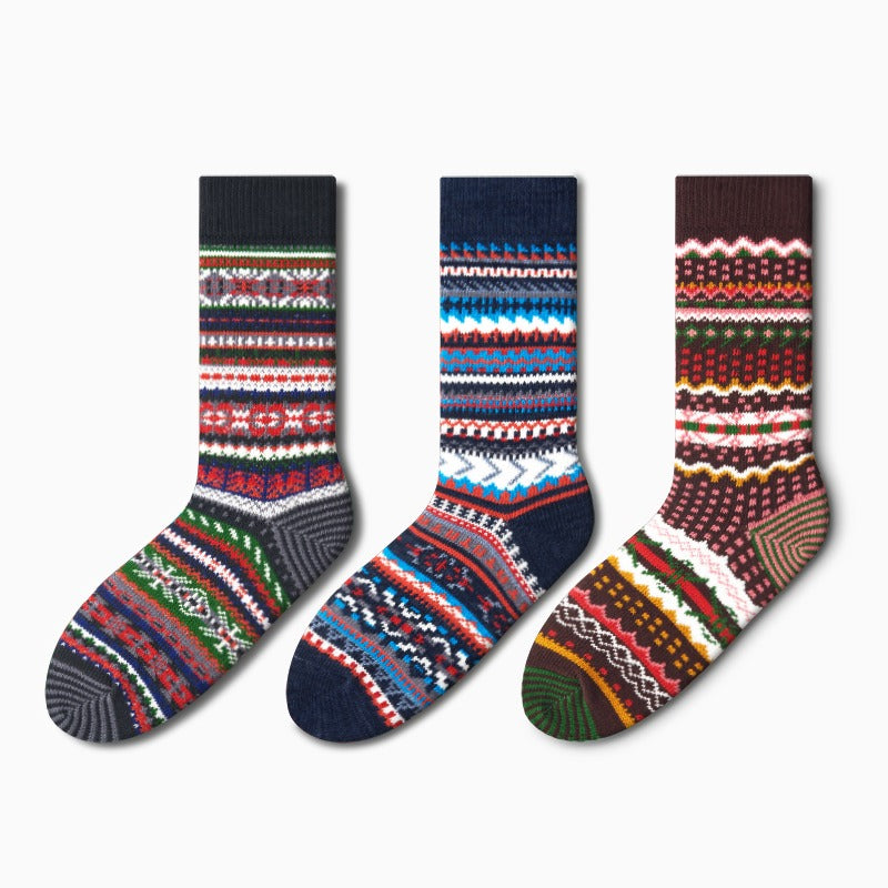 Men's Retro Ethnic Style Warm Socks
