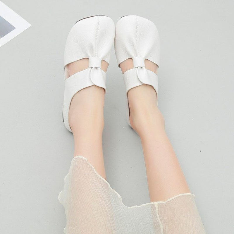 Casual Hollow out Pleated Slipper