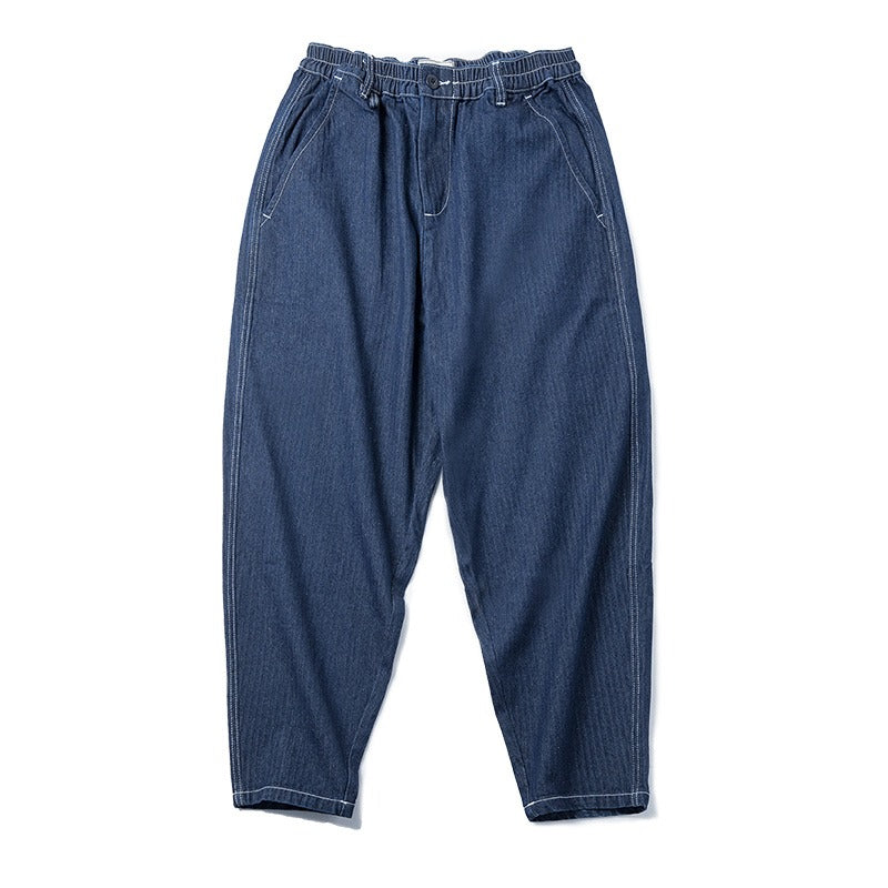 Retro Denim Easy Pants