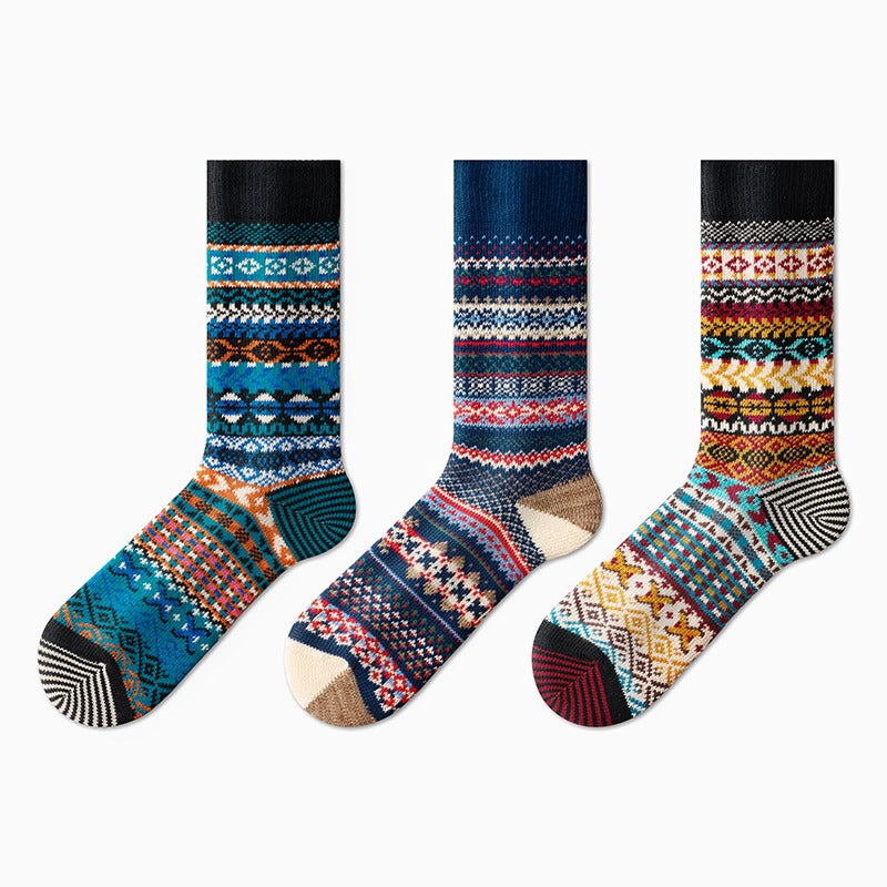 Men's Retro Ethnic Style Warm Socks