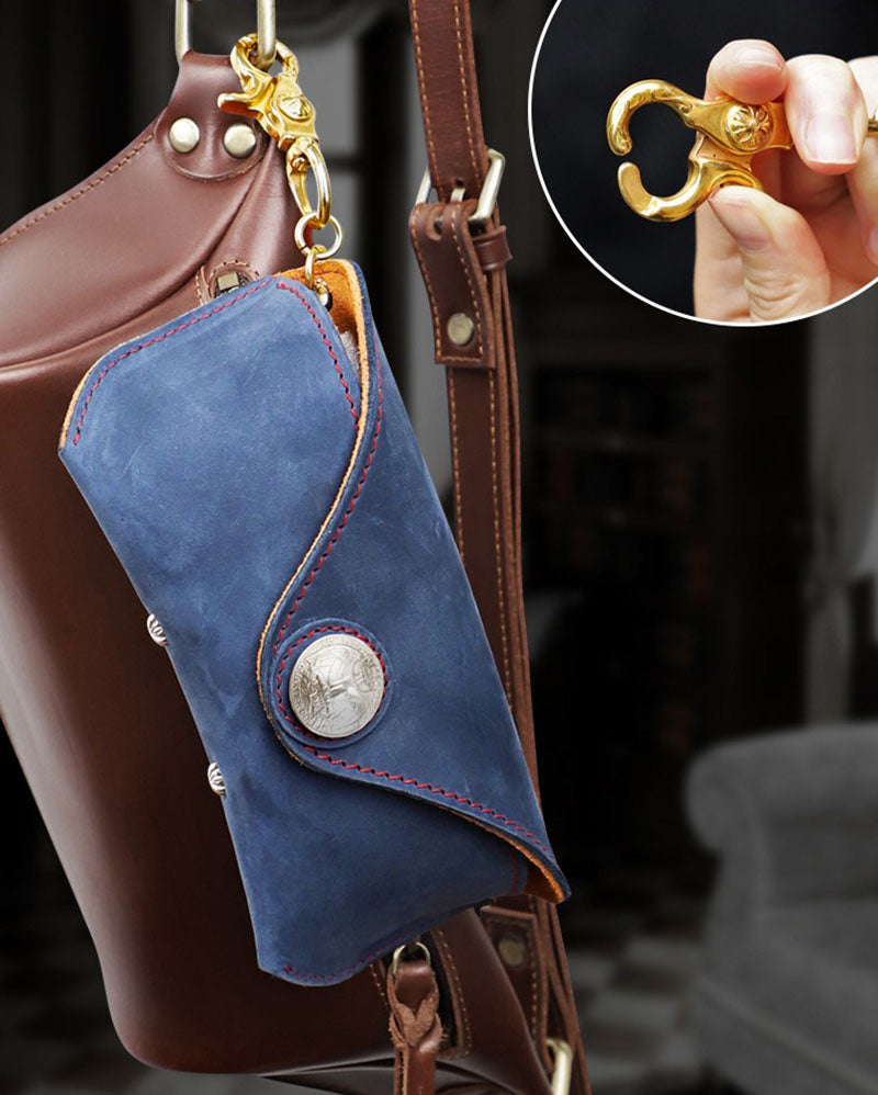 Retro Handmade Leather Glasses Case
