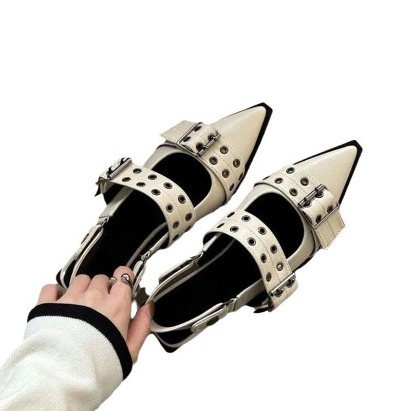 PU Leather High Heel Sandals