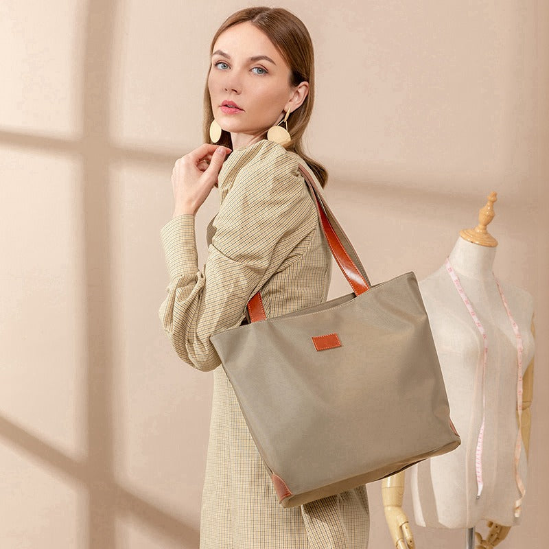 Oxford Cloth Tote Bag Waterproof Large Capacity Shoulder Bag
